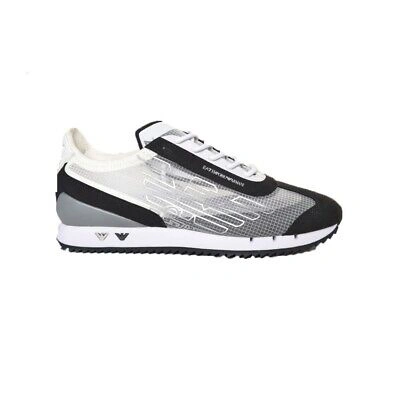 Pre-owned Ea7 Shoes Sneaker Emporio Armani  Man Sz. Us 6,5 X8x142xk328 N763 Grey