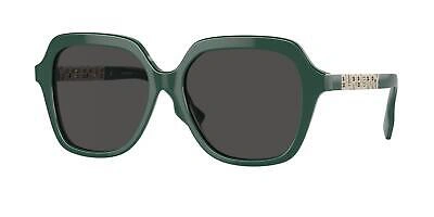 Pre-owned Burberry 4389 Joni Sunglasses 405987 Green 100% Authentic In Gray