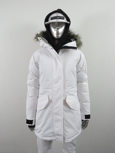 Pre-owned The North Face Womens  Expedition Mcmurdo 700-down Warm Parka Jacket White