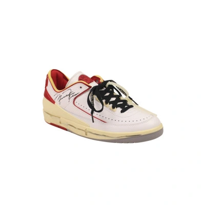 Pre-owned Off-white C/o Virgil Abloh Red Sail Jordan 2 Low Sneakers Size 13 $700