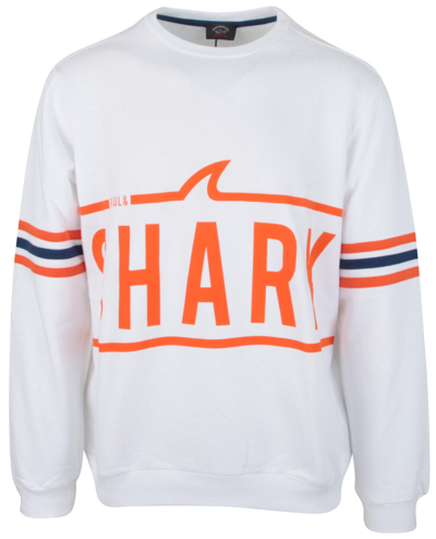 Pre-owned Paul & Shark Yachting Men's Pullover Sweater Jumper Size Xl 100% Cotton White