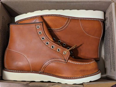 Pre-owned Red Wing Shoes Free Expedited Shipping?? Red Wing Heritage 6" Moc-toe Oro Legacy Boots 875 In Brown