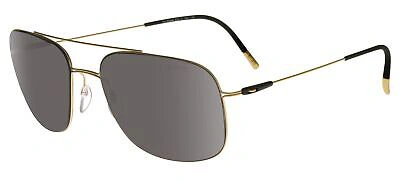 Pre-owned Silhouette Titan Breeze 8716 Gold/grey Onesizefitsall Men Sunglasses In Gray