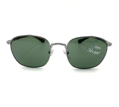 Pre-owned Persol Po2476s Sunglasses 513/31 Gunmetal/green Lens 52mm