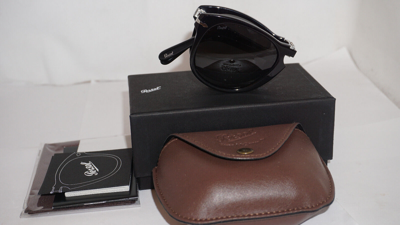 Pre-owned Persol Sunglasses Steve Mcqueen Black Dark Grey Po0714sm 95/b1 54 21 140 In Gray