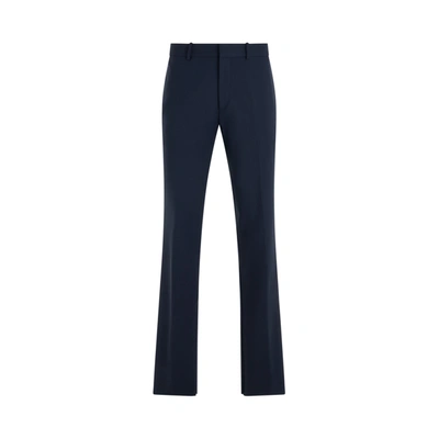 Off-white Ow Embroidered Slim Fit Pant In Navy Blue