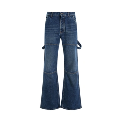Off-white Flared Carpenter Jeans In Blue