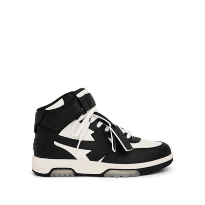 OFF-WHITE OUT OF OFFICE MID TOP LEATHER SNEAKER