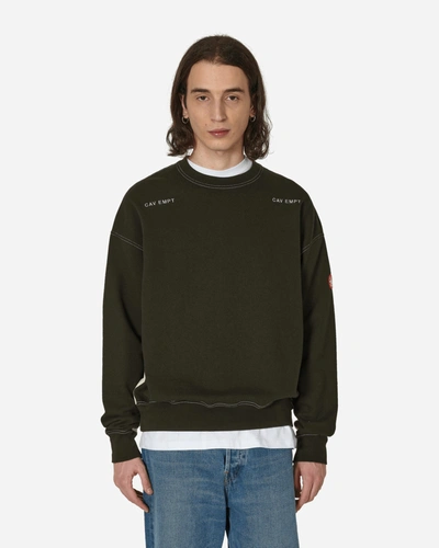 Cav Empt Solid Crewneck Sweatshirt #2 In Black