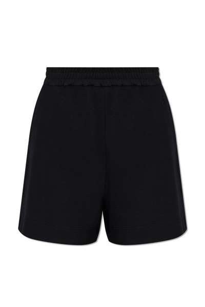 Jil Sander Logo Embroidered Shorts In Black