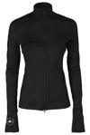 Adidas By Stella Mccartney Truepurpose Printed Recycled Stretch-jersey Top In Black