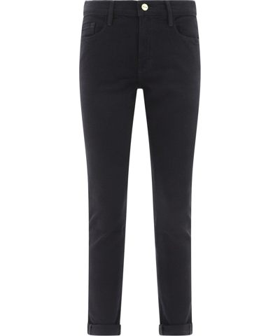 Frame Le Garcon Straight-leg Jeans In Black