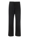 Carhartt Calder Straight-leg Pants In Black Rinsed