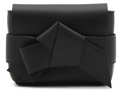Acne Studios Musubi Bow Detail Crossbody Bag In Black