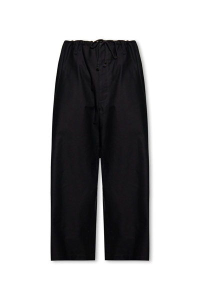 Yohji Yamamoto Relaxed Fitting Trousers In Black