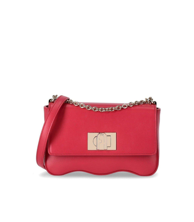 Furla 1927 Mini Wave Crossbody Bag In Red