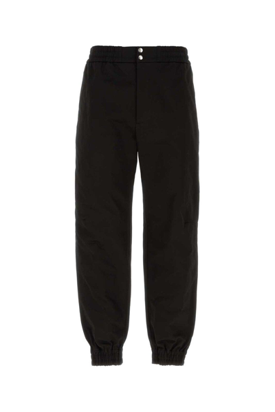ALEXANDER MCQUEEN MID-RISE TAPERED-LEG TROUSERS