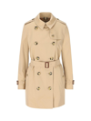 Burberry Women's Short Kensington Heritage Trench Coat In Honey