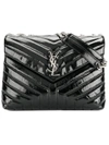 Saint Laurent Medium Loulou Patent Leather Shoulder Bag - Black