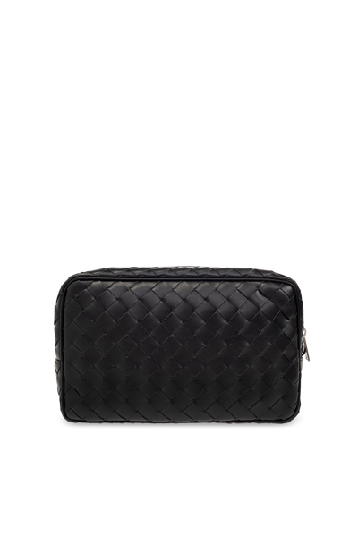 Bottega Veneta Intrecciato Handbag In Black