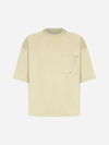 Bottega Veneta Chest-pocket Cotton T-shirt In Beige