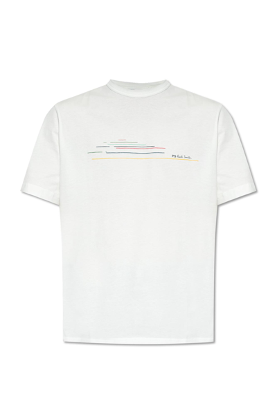 Paul Smith Ps  Printed T-shirt  In White