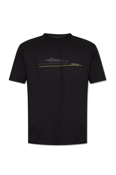 Paul Smith Ps  Printed T-shirt  In Black