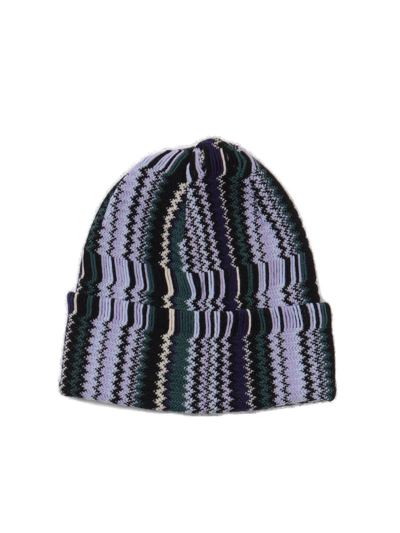 Missoni Zigzag Ribbed Beanie In Multicolor