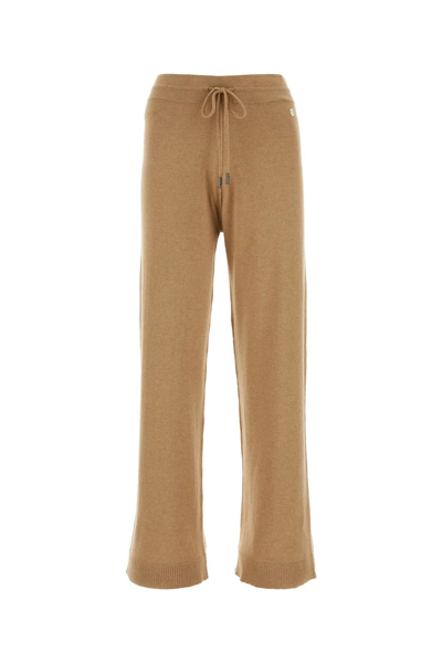 Woolrich Cashmere Blend Ribbed Trousers In Brown