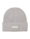 MSGM LOGO EMBROIDERED KNITTED BEANIE MSGM