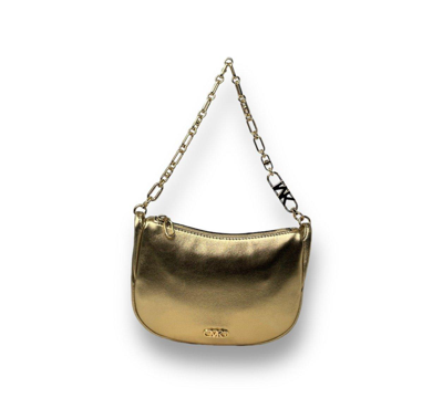 Michael Kors Kendall Small Metallic Shoulder Bag  In Gold