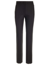 Totême Black Flared Tailored Pants In Viscose Blend Woman In Black 001