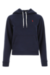 POLO RALPH LAUREN NAVY BLUE COTTON BLEND SWEATSHIRT POLO RALPH LAUREN