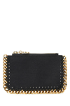 Stella Mccartney Slate Shaggy Deer Falabella Card Holder In Slate