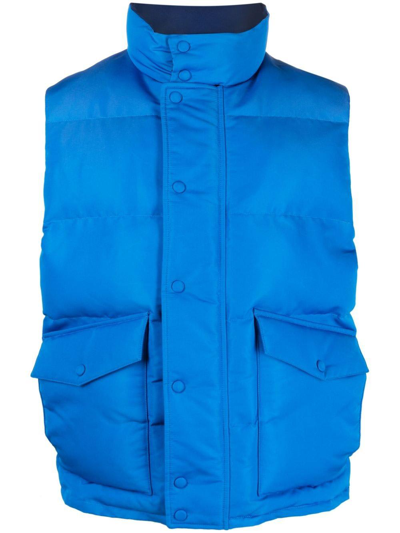 Alexander Mcqueen Puffer Vest In Blue