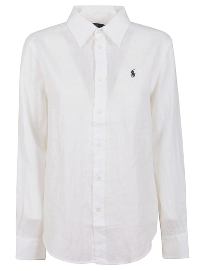 Polo Ralph Lauren Long Sleeved Button In White