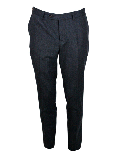 Brunello Cucinelli Mid-rise Tailored Trousers In Grey