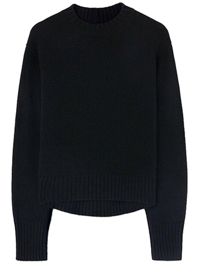 Jil Sander Black Round-neck Pullover