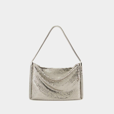 Paco Rabanne Soft Metallic Pocket Bag In Silver