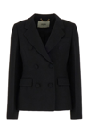 Fendi Black Wool Blend Blazer In Black