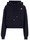 KENZO TIGER CREST EMBROIDERED DRAWSTRING HOODIE