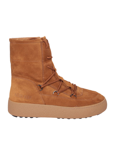 Moon Boot Mtrack Lace Camel Ankle Boot In Brown