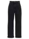 Golden Goose Golden Kim One Washed Jeans In Black