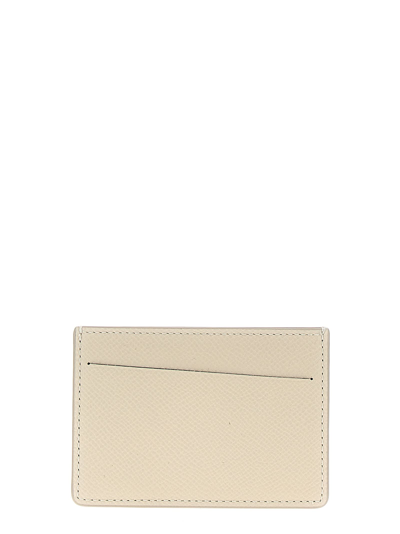 Maison Margiela Stitching Card Holder In Gray