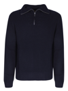 OFFICINE GENERALE TAREK BLUE SWEATER