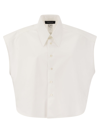 Fabiana Filippi Women's Oversized Silhouette Cotton Poplin Shirt In White