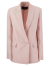 FABIANA FILIPPI DOUBLE-BREASTED JACKET IN WOOL AND SILK