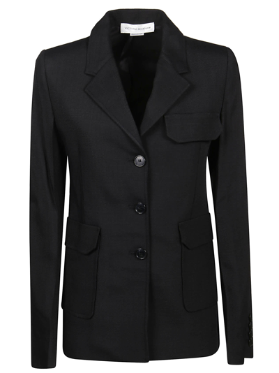 Victoria Beckham Three Button Single-breasted Jacket In Black