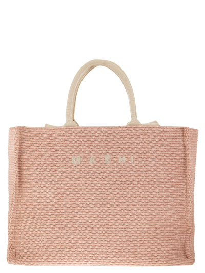 Marni Raffia Bag In Pink