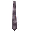 KITON BROWN/BLUE PATTERNED TIE